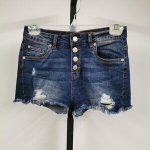 U2b High Rise Button Fly  Jean Shorts